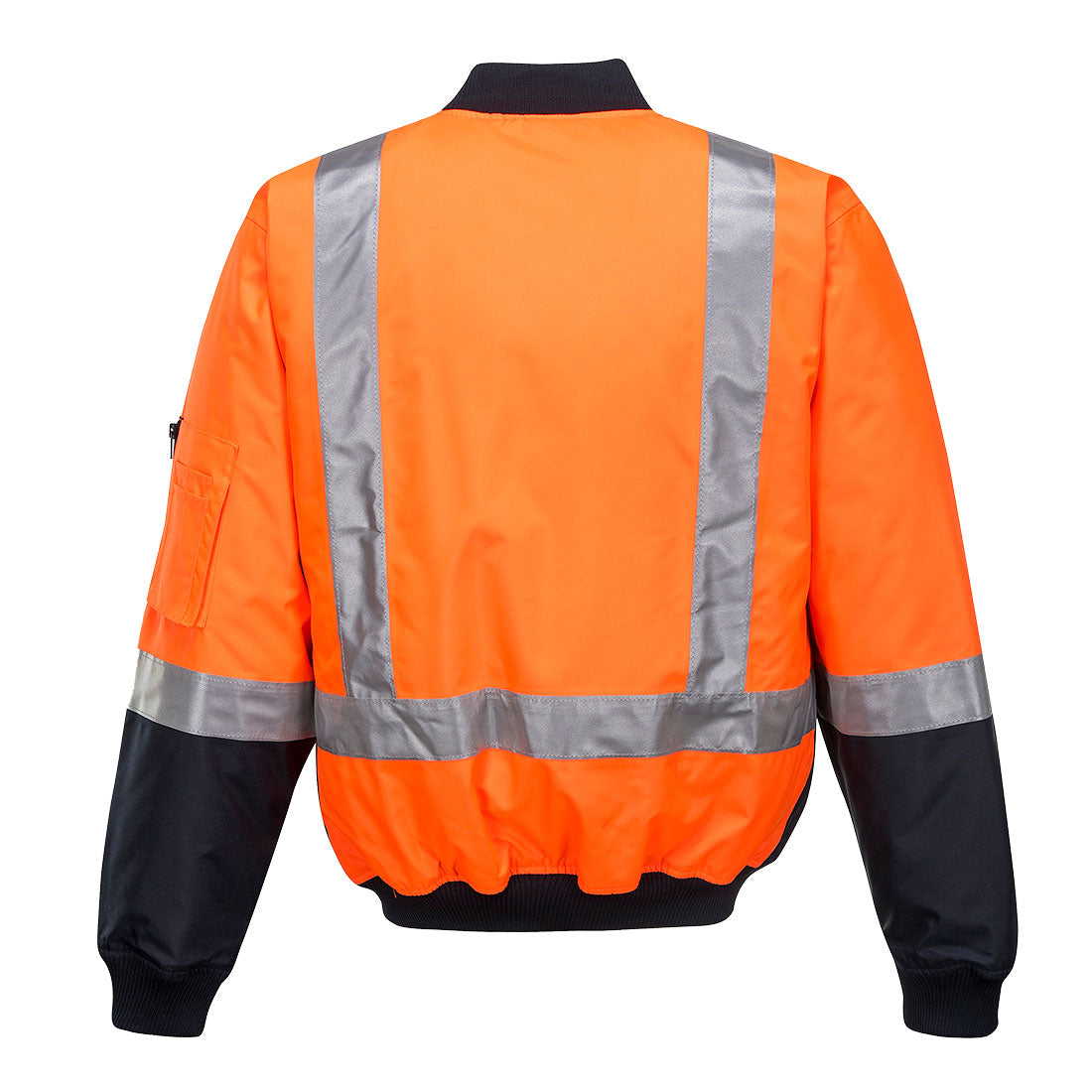Portwest K8131 Bomber Jacket – Breathetec Waterproof (Orange/Navy)
