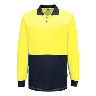 Hi-Vis Contrast Polo – Long Sleeve