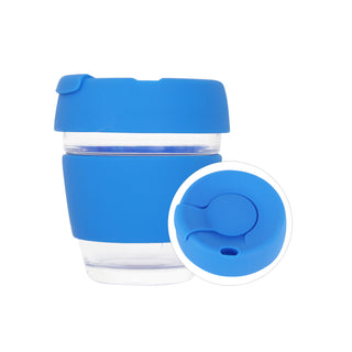 8 OZ Flip Top Glass Coffee Cup