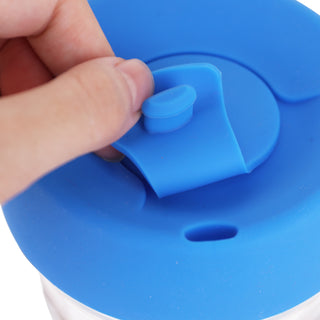8 OZ Flip Top Glass Coffee Cup