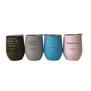 12 OZ Double Wall Egg Shaped  Coffee Cup