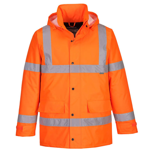 Portwest S460 Hi-Vis Traffic Jacket – Waterproof & Insulated